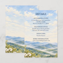 Benutzerdefinierte Blaue Ridge-Frühlings-Aquarell-