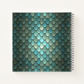 Benutzerdefinierte blaue Skala texturiert Notizblock (Rückseite)