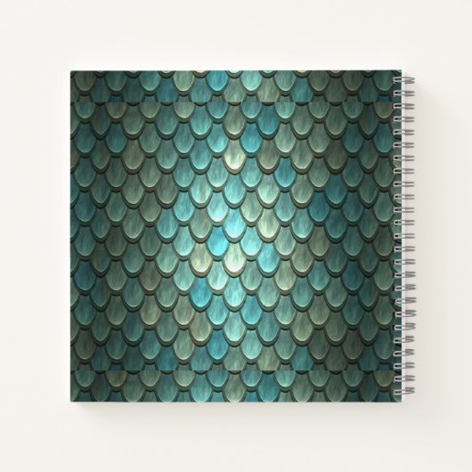 Benutzerdefinierte blaue Skala texturiert Notizblock (Rückseite)