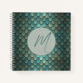 Benutzerdefinierte blaue Skala texturiert Notizblock (Vorderseite)