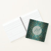 Benutzerdefinierte blaue Skala texturiert Notizblock (Innenseite)