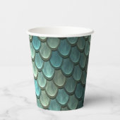 Benutzerdefinierte blaue Skala texturiert Pappbecher (Rückseite)