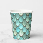 Benutzerdefinierte blaue Skala texturiert Pappbecher (Links)