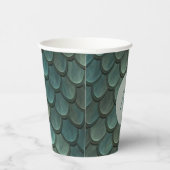 Benutzerdefinierte blaue Skala texturiert Pappbecher (Rechts)