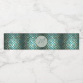 Benutzerdefinierte blaue Skala texturiert Wasserflaschenetikett (Einzelnes Label)