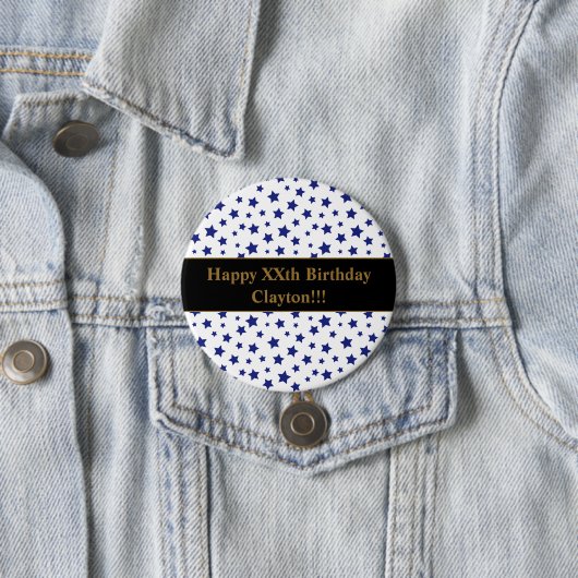 Benutzerdefinierte blaue Sterne mit der Schaltfläc Button (Beispiel)