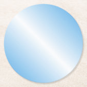 Benutzerdefinierte blaue weiße Farbvorlage Runder Pappuntersetzer (Vorderseite)