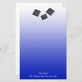 Benutzerdefinierte blauer Farbverlauf für den PC n Briefpapier (Vorne/Hinten)