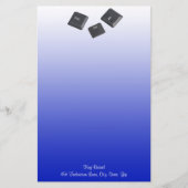 Benutzerdefinierte blauer Farbverlauf für den PC n Briefpapier (Vorderseite)