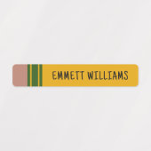 Benutzerdefinierte Bleistiftform mit Kindername Etiketten (Design 1)