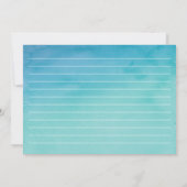 Benutzerdefinierte Blue/Aquamarine Ombre Wasserfar (Rückseite)