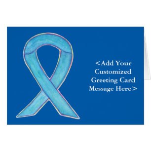 Benutzerdefinierte Blue Awareness Ribbon-Mitteilun