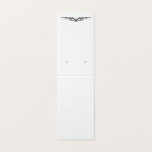 Benutzerdefinierte Blühte-Zelt-Ohrring-Grafikkarte Visitenkarten (Außenseite Aufgefaltet)