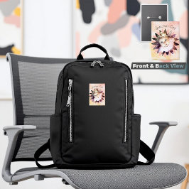 Benutzerdefinierte Blume Form Foto Pastell Wasserf Button