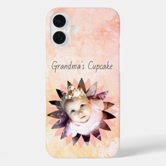 Benutzerdefinierte Blume Form Foto Pastell Wasserf Case-Mate iPhone Hülle (Rückseite)