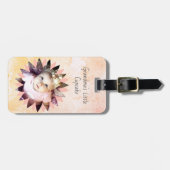 Benutzerdefinierte Blume Form Foto Pastell Wasserf Gepäckanhänger (Vorderseite horizontal)