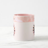 Benutzerdefinierte Blume Form Foto Pastell Wasserf Tasse (Zentrum)