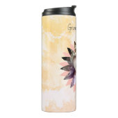 Benutzerdefinierte Blume Foto Pastell Wasserfarbe Thermosbecher (Nach links gedreht)