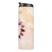 Benutzerdefinierte Blume Foto Pastell Wasserfarbe Thermosbecher (Nach rechts gedreht)