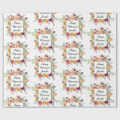 Benutzerdefinierte Blume für den Schreibnamen Hübs Geschenkpapier (Flach)