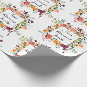 Benutzerdefinierte Blume für den Schreibnamen Hübs Geschenkpapier (Ecke)