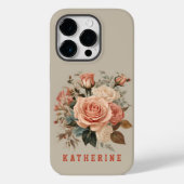 Benutzerdefinierte Blume Rose Telefongehäuse für F Case-Mate iPhone Hülle (Rückseite)