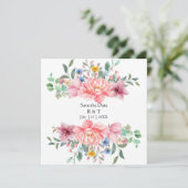 benutzerdefinierte Blume Save the Date (Stehend Vorderseite)