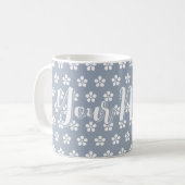 Benutzerdefinierte Blumen Kaffeetasse (Vorderseite Links)
