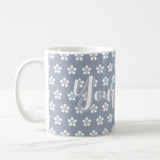 Benutzerdefinierte Blumen Kaffeetasse (Links)