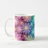 Benutzerdefinierte Blumen-Kaffeetasse Kaffeetasse (Links)