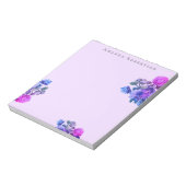 Benutzerdefinierte Blumen Lavendel Wasserfarbe Bla Notizblock (Rotiert)