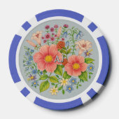 Benutzerdefinierte Blumen Pokerchips (Rückseite)