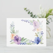 Benutzerdefinierte Blumen Save The Date (Stehend Vorderseite)