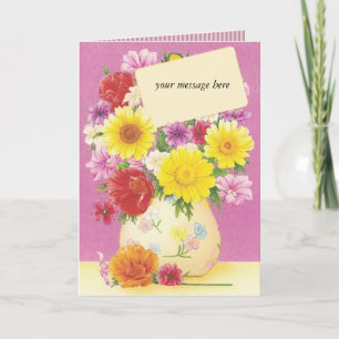 Benutzerdefinierte Blumen Vintage-Karten für jeden Karte