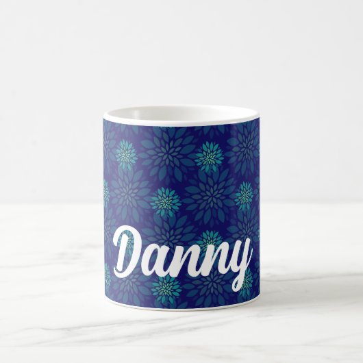 Benutzerdefinierte Blumenmuster-Kaffeetasse Kaffeetasse (Mittel)