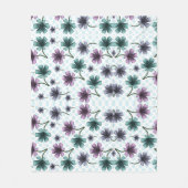 Benutzerdefinierte Blumenmusterdecke Fleecedecke (Vorderseite)