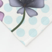 Benutzerdefinierte Blumenmusterdecke Fleecedecke (Ecke)