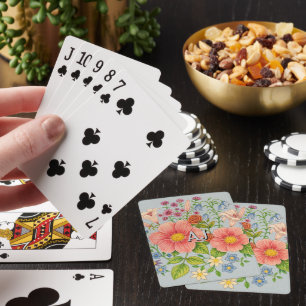 Benutzerdefinierte Blumensträuße Spielkarten