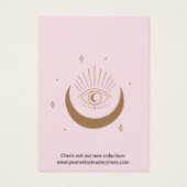 Benutzerdefinierte Blush-Rosa-Logo-Verleihkarte (Rückseite)