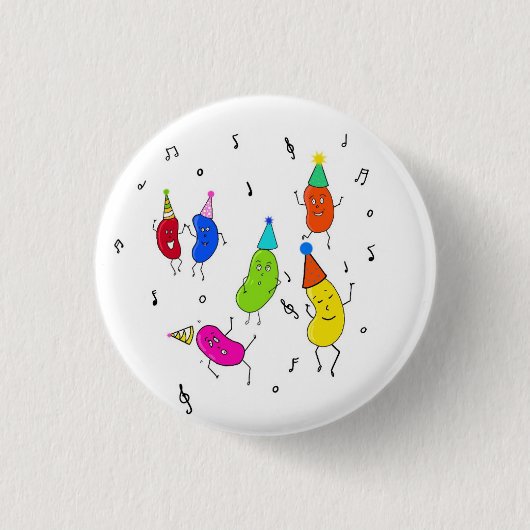 Benutzerdefinierte Bohnen. süße Bohnen Button (Vorderseite)