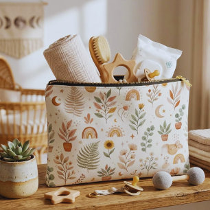 Benutzerdefinierte Boho-Regenbogen-Make-up-Terrako Zubehörtasche