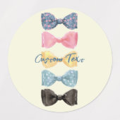 Benutzerdefinierte Bow-Krawatte Etiketten (Design 2)