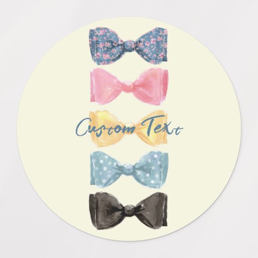 Benutzerdefinierte Bow-Krawatte Etiketten (Design 2)