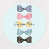 Benutzerdefinierte Bow-Krawatte Etiketten (Design 1)
