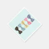 Benutzerdefinierte Bow-Krawatte Serviette (Ecke)