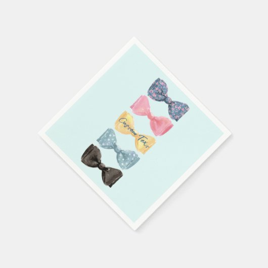 Benutzerdefinierte Bow-Krawatte Serviette (Ecke)