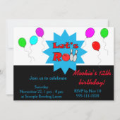 Benutzerdefinierte Bowling-Aufforderung - Vorlage (Vorderseite)