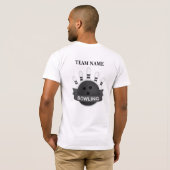 Benutzerdefinierte Bowling-Mannschaft Bowling-Mann T-Shirt (Schwarz voll)