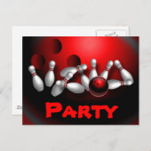 Benutzerdefinierte Bowling-Postkarten Postkarte (Vorne/Hinten)