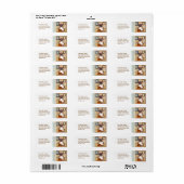 Benutzerdefinierte Boxer-Dog-Rücksendeadressen-Auf (Vorne)